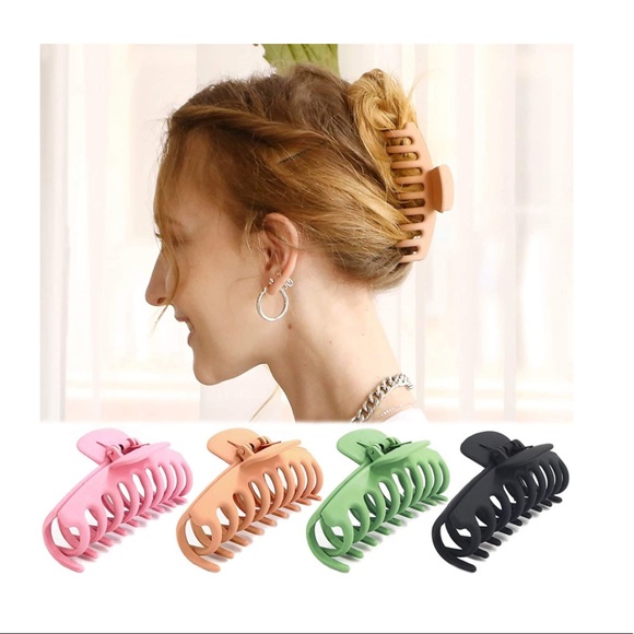 Amazon Large Matte Claw Clips Set of 5 - Picture 4 of 6